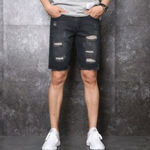 팬츠하우스 남성용 디스트로이드 5부 청반바지 2521-2