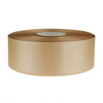 고밀도주자 공단 리본끈 25mm, 베이지, 45m