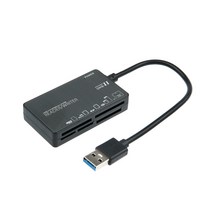 Coms USB 3.0 외장형 올인원 멀티 카드리더기, IF825