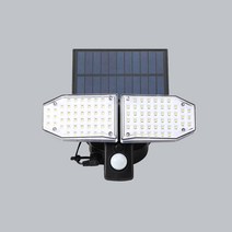 원하 LED 태양광 센서등 JD-2102, 블랙