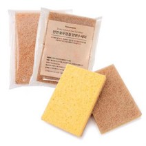 젠스토리 ZEROWAST 천연 호두껍질 양면수세미(1개) 수세미, 상표포장1P