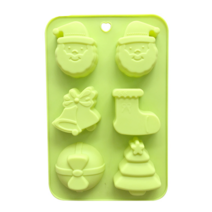 실리콘몰드 - 산타종양말선물트리 (6구) / 겨울몰드 / 산타몰드 / 트리몰드