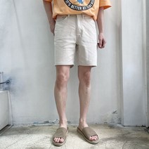 라운지21 남자 데일리 여름 린넨 4부 반바지