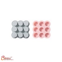 이홈베이킹 실리콘몰드원형9구 3.8cm 랜덤1개