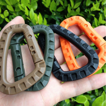 러브유어패밀리 카라비너 군용 배낭 버클 캠핑 워킹 등산 카라비너, 카키