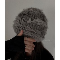 [Soft Fur] 군밤모자 밤송이 에코 퍼 모자 니트 비니