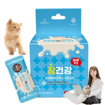 하루n스틱 고양이 장 건강 영양간식 츄르 프로바이오틱스 유산균 대용량 영양제, 5개
