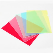 신화오피스 A4 반투명 L홀더 1박스 (천장), 청색