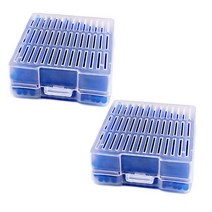 카메라제습함 DSLR방습상자2Pcs 흡습성 구슬 제습기 상자 파란색 재사용 가능한 실리카 젤 건조제 홈 필수, 한개옵션0