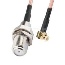 케이블 F 암-SMA SMB MCX MMCX 수 어댑터 피그 테일 RG316 확장 동축 점퍼, 07 F F to MCX MRA_01 10CM
