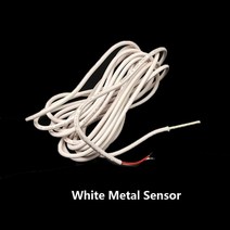 스테인리스 스틸 소재 방수 온도 프로브 센서 3 미터 패키지, 01 White Metal Sensor