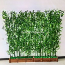 대나무 파티션 가벽 테라스 발코니 옥상 가림막 일식집 초밥지 입구 파티션 병풍 야외온천, 1m 받침대 + 2.5m 대나무 18개