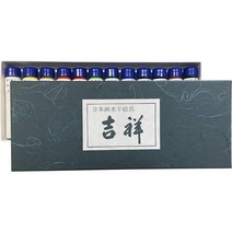 길상 Kissho 분채 물감 12색 24색 30색 동양화 민화, 12색 세트ml
