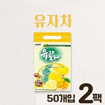 유자차 스틱 유자차 효능 국산 유자 건조 분말 유자차 스틱차 유자스틱 일회용 알뜰형 가정용 사무실 스틱형 환절기 따뜻한차, 유자차 50개입 2봉