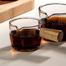 (신제품) 내열유리 우드손잡이 에스프레소 샷잔(50ml), 상세페이지 참조
