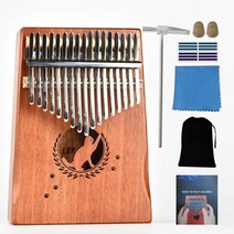 칼림바 17 키 엄지 피아노 나무 마호가니 키보드 손가락 학습 책 가방 선물, 02 A SIZE, 02 A SIZE