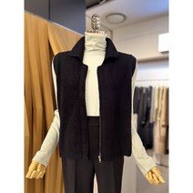 ab.fz 카라넥 집업 니트 베스트 ABXX1HV33B1 US