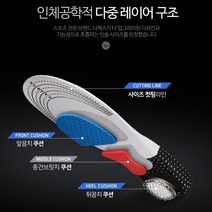 189 전투화 군화 부주상골 깔창 기능성 운동화 군대깔창 아치 평발 족적근막교정 실리콘 행군, 그레이(225-250)