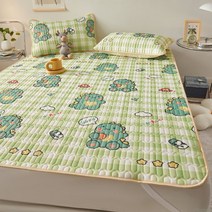 걸쭉한 라텍스 매트 세탁 가능 아이스 실크 에어컨 소프트 매트 선물 3종 세트