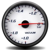 진공게이지 12V 진공 게이지 바 게이지-1 ~ 0 검정색 60mm 부스트 키트 자동차 모터