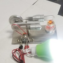 스털링 기관 엔진 자동차 증기 모형 과학 조립, Stirling engine-02