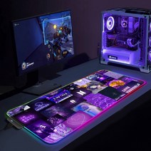 마우스패드 장패드 게임용 마우스 패드 RGB 카펫 데스크 컴퓨터 K-팝 스타 액세서리 긴 패딩 키보드 매트, 01 BTS0001_03 RGB300x700x3mm