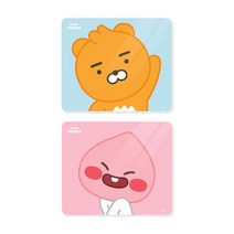 카카오프렌즈 카카오프렌즈] LF 마우스패드 리틀라이언 리틀어피치 (랜덤 표정 발송), 1개