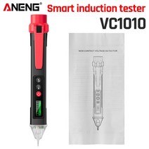 절연 저항 측정기Yar 10 디지털 AC 전압 감지기 스마트 비접촉 테스터 펜 미터 12-1000V 전류 전기 센서, 03 Black