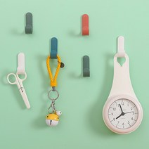 롤리폴리 다용도걸이 4P 옷 후크 욕실 주방 접착식, 옐로우(003739)