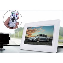 전자액자 디지털액자 스마트 액자 7inch tft lcd 디지털 사진 영화 프레임 알람, 하얀, 우리 플러그