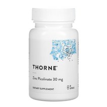 쏜 리서치 아연 피콜리네이트 30 mg 60 캡슐, One Color, One Size