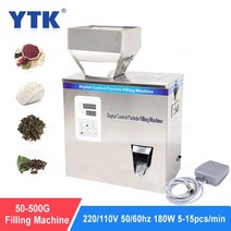 업소용 소분기YTK 500G 자동 과립 분말 충전 기계 차 쌀 커피 콩 진동 무게 포장, 01 50hz_02 220V_02 EU, 01 50-500G