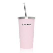 보온보냉 리유저블 스테인레스 스트로우 텀블러 400mL, 다이아핑크