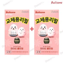 다봄마켓 1+1 Bullsone폴라프레쉬 교체리필 White플로럴 부부(대시보드 통풍구 룸미러ok) 방향제