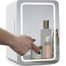 8L 미러 LED 메이크업 램프 화장품 뷰티 냉장고, 흰색