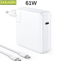 96W mAC book pro dp 충전기 usb c 충전기 전원 어댑터 for microsoft surface pro 8 macbook air ipad pro with usb c, 61w 나