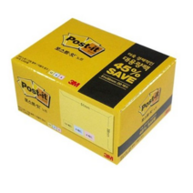 쓰리엠 포스트잇 대용량팩 51 x 38 mm 653-20A, 노랑 크림블루 러블리핑크, 3세트