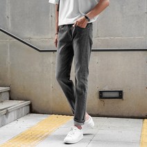다리가 길어보이는 블랙 워싱 일자핏 청바지 팬츠(2color)