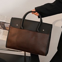 글램디브 남성 직장인 캐주얼 배색 숄더 핸드백 브루닌 A2239