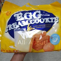 에그 크림 쿠키 NO BRAND 노브랜드 간식 과자 안주 어린이 아이 어른 사무실 어린이집 유치원, 300g, 1개