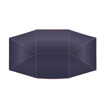 비캠프 루프탑 캠핑박람회 야외 자동차 차양 텐트 피크닉 단열 천막 우산 차량 방풍 버튼 옥스포드 천 커버, 01 파란