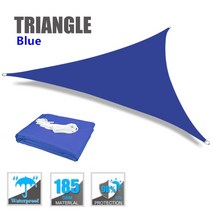 2/3/3.6/5M Triangle Sun Shade Sail Canopy for 98%UV Block Sun Shelter For Outdoor Facility&Activ, CHINA, 3.6X3.6X3.6M, BLUE