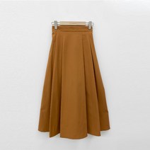 바잉몰 여성 소원담아 뒷밴딩 플리츠 롱 스커트 -4color