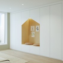 [커스텀월 시리즈] 작은방 붙박이장 월플렉스 2000~4500mm, 04.작은방 붙박이장 2400~2700