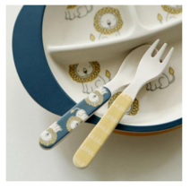 데일리라이크 밤부 키즈 스푼 & 포크, 02 Little lion, 5세트
