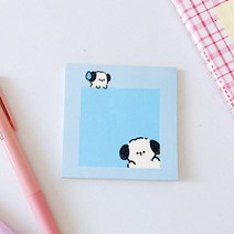 업무용 명품 가죽 다이어리 귀여운 강아지 곰 동물 시리즈 종이 메모 패드 50 매 할 일 목록 저널 노트 페, 03 50