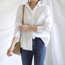 라뮤엣 베이직 셔츠 기본 화이트남방 흰셔츠