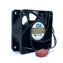 공랭 cpu 램 쿨러 케이스 쿨링팬 팬허브 DS06025B12U P011 60mm 6cm DC 12V 0.70A Pwm 서버 인버터 냉각 60X60X25mm 세트, NEW
