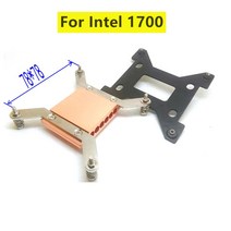 cpu 인텔 115x i5 i7 pc htpc 히트 파이프 용 6 홀 구리 보드 클램프 고정 장치 블록 전도 6mm 직경 팬리스 냉각 라디에이터, 03 For 1700