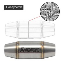 가변배기 자동차 머플러 마후라 매니폴드 Alconstar 오토바이 35mm 배기 파이프 머플러 촉매 확장 챔버 부, [14] Model B  AK001